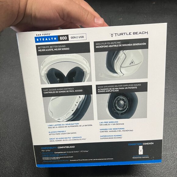 Turtle Beach Stealth 600 Gen 2 USB Gaming Headset for PS4 & PS5 – White Refurbis - Picture 2 of 6